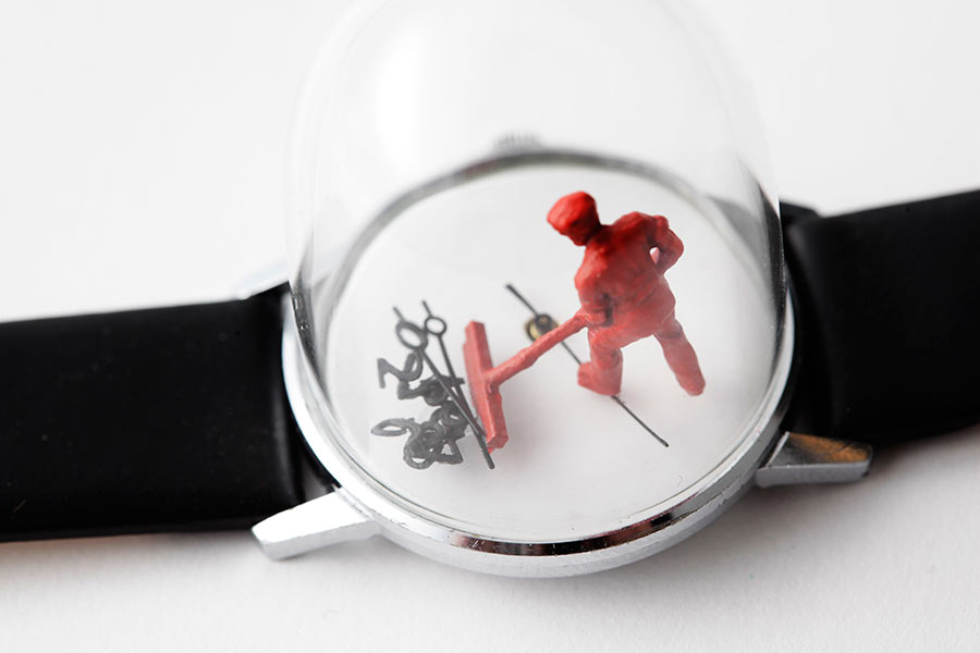 Watch Sculptures: watch sweeper